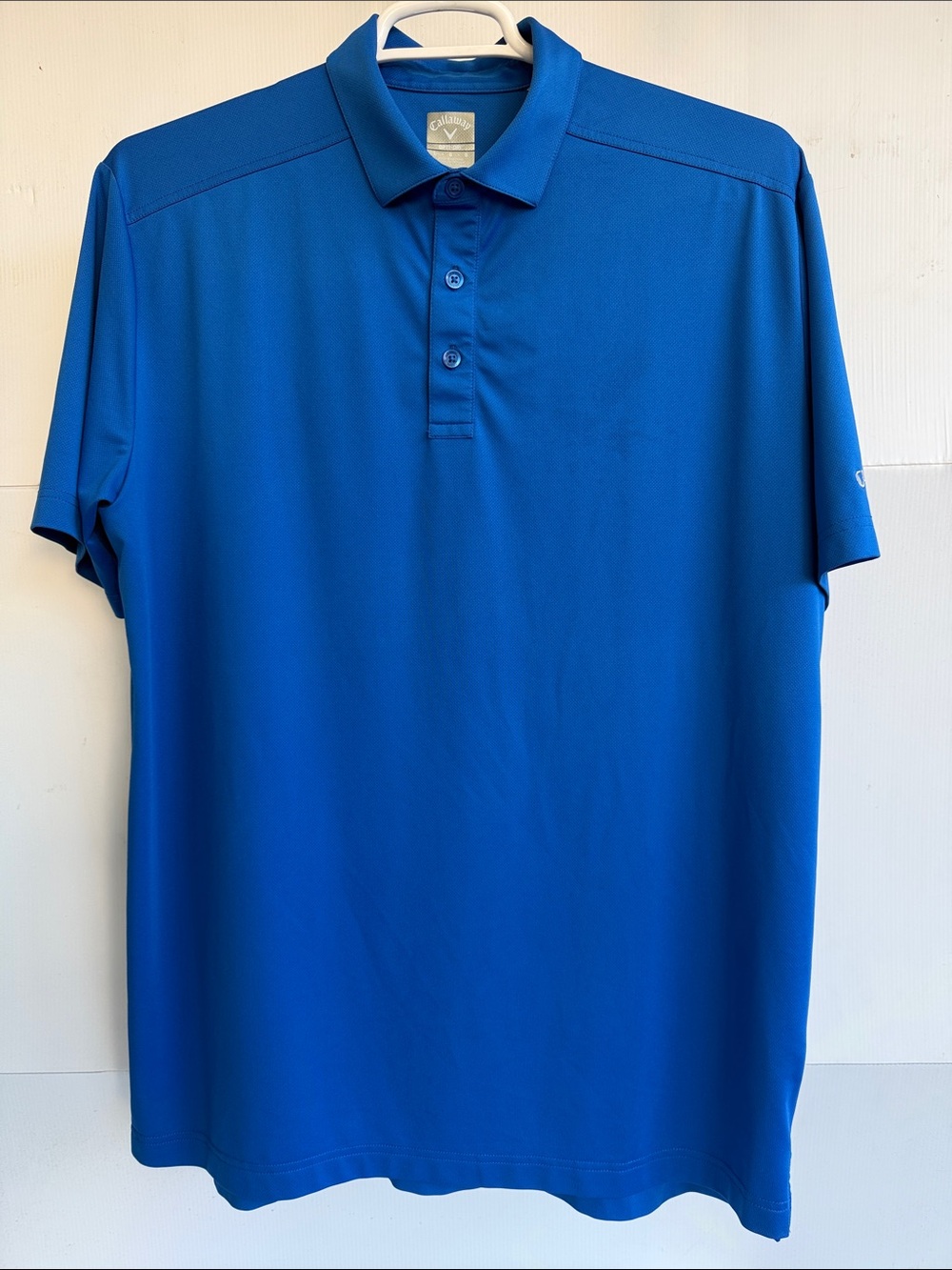 CALLAWAY OPTI DRY GOLF POLO SHIRT SIZE L BLUE GREAT CONDITION